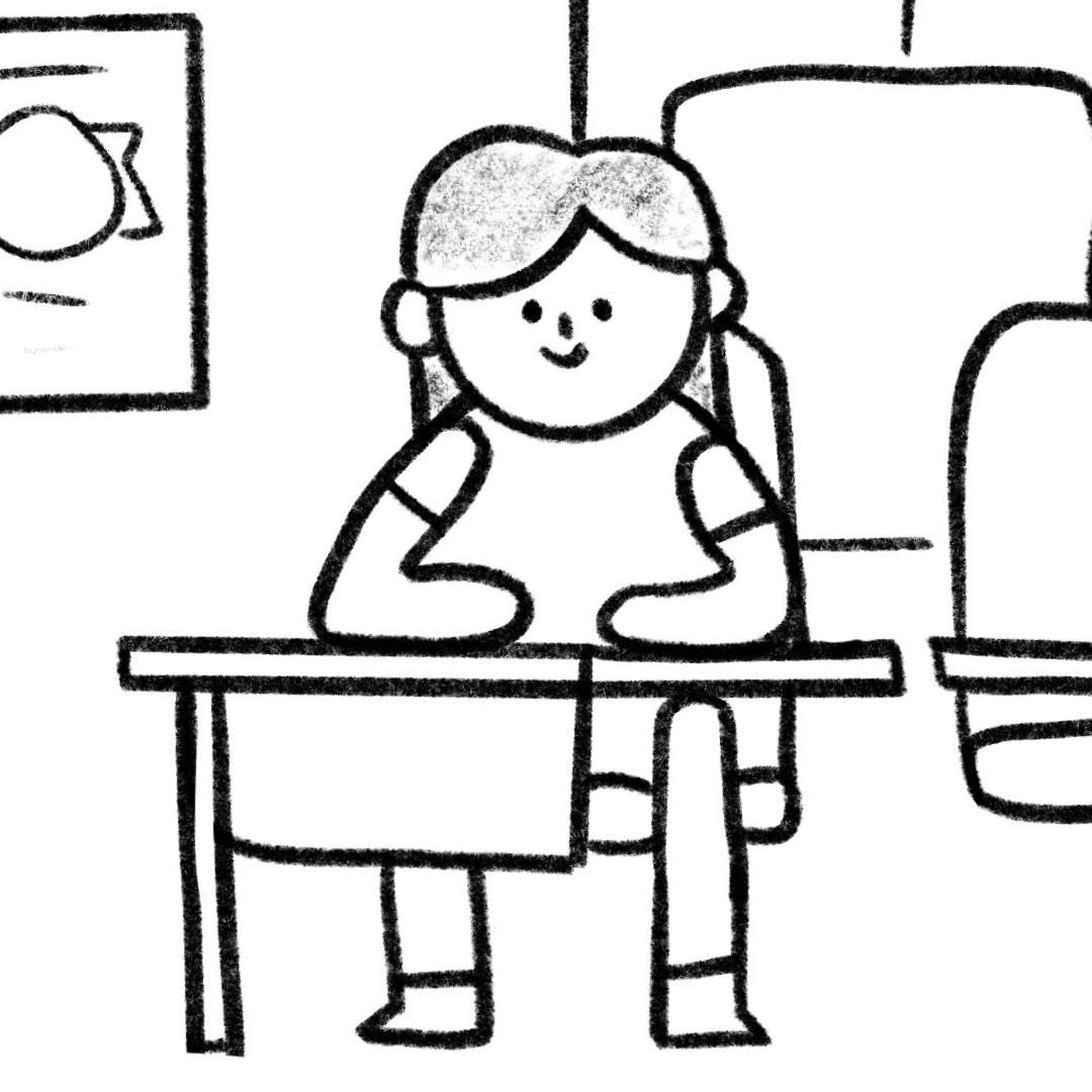 Black and white sketch from a storyboard for the Modesto City Schools "Map Your Mission" animation