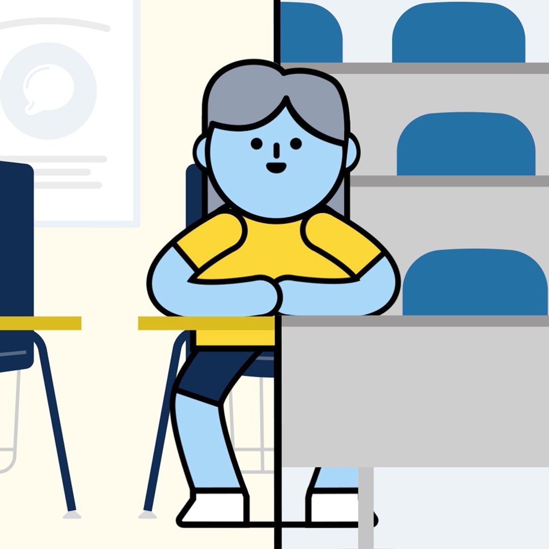 Still capture from the final "Map Your Mission" animation for Modesto City Schools
